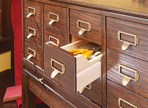 Card Catalog Cabinet Woodworking Project Woodsmith Plans