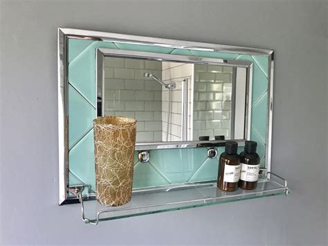 vintage retro bathroom mirror with shelf 344 home bathroom mirror with shelf mirror with