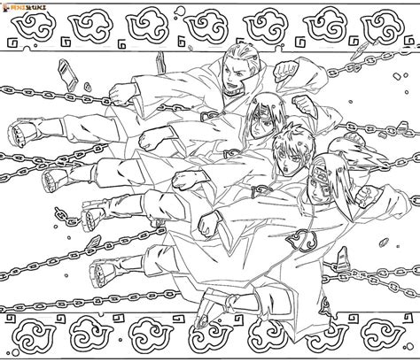 Coloriage Akatsuki Coloriages Gratuits à Imprimer