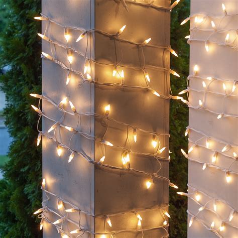 How to wrap evergreen trees. Christmas Net Lights - 6" W x 15' H Column Wrap - 150 ...
