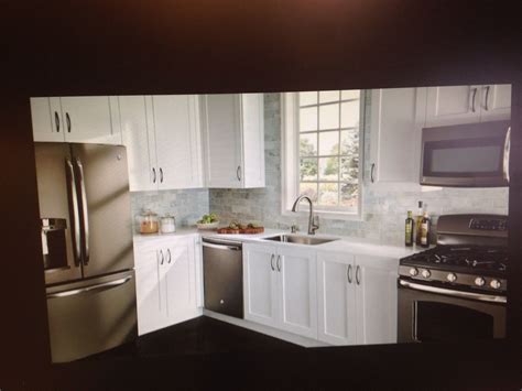 Maybe you would like to learn more about one of these? Kitchen idea. White farm style cabinets with slate colored ...