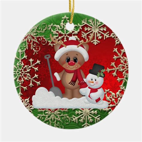 Christmas Holiday Reindeer Cartoon Ornament Gender Unisex Age Group