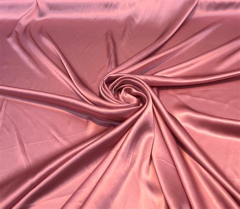 Silk Charmeuse 54 Wide Beautiful Mauve Pink Color Silk Satin Charmouse