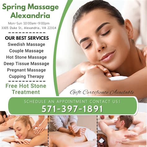 Spring Massage Alexandria Massage Spa In Alexandria