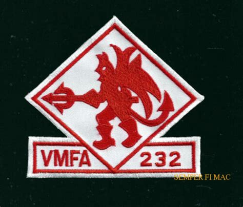 Vmfa 232 Red Devils Us Marine Corps Usmc Patch Mcas Miramar Pin Up F 18