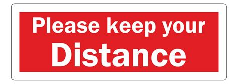 Static Cling Please Keep Your Distance Car Truck Lorry Van Bus Sign
