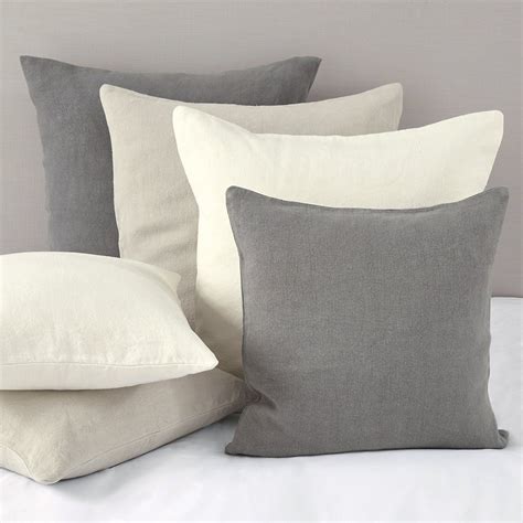 Vintage Washed Linen Cushion Covers Slate And Washed Stone From The