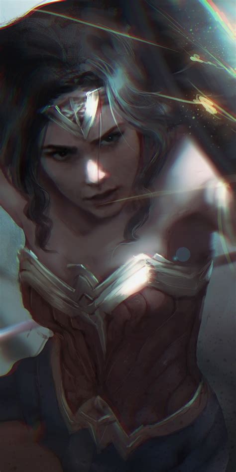 1080x2160 Wonder Woman 4k Digital Art One Plus 5thonor 7xhonor View