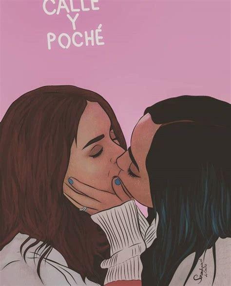 Today Pin Calle Y Poche Lesbianas Bes Ndose Arte De Pareja