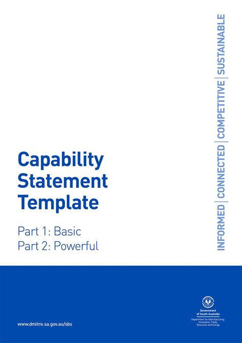 Capability Statement Template Australia Scenic Templates