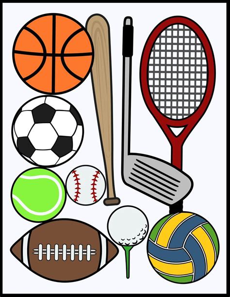 Sports Clip Art For Commercial Use Pdf And Png Clip Art Sports