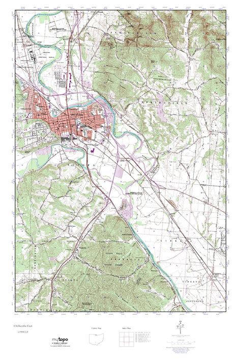 Mytopo Chillicothe East Ohio Usgs Quad Topo Map