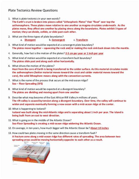 Click on the continental crust and drag it over the dashed outline of. 50 Plate Tectonics Worksheet Answer Key | Chessmuseum Template Library