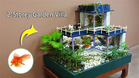 Diy Aquarium Decoration Ideas How To Make A 2 Storey Garden Villa