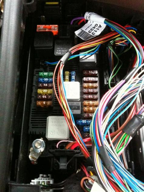 Problem is i can't find my c250's fuse box diagram in my car or in with the spare tire as i noticed some others found theirs and was wondering if · w163 crash test driver. airmatic sagging need to find relay S on a 2005 cls 55 amg - Mercedes-Benz Forum