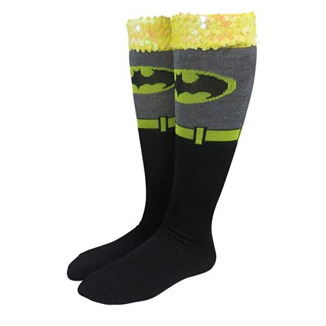Official Batman Costume Womens Knee High Socks Buy
