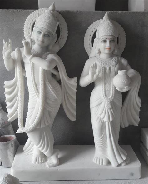 2feet White Marble Radha Krishna Statue Home At Rs 21850 In Alwar Id