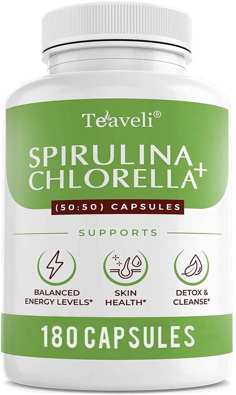 Buy Spirulina And Chlorella Capsules Organic Chlorophyll Capsules