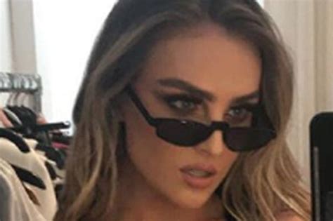 Little Minx Perrie Edwards Flashes Fans With Jaw Dropping Cleavage Snap Daily Star