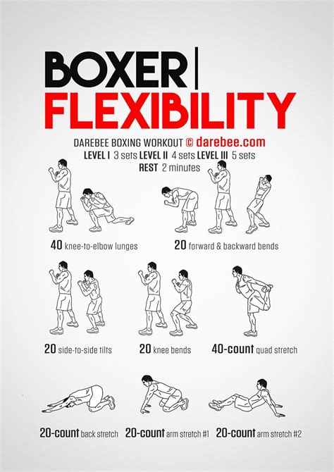 Day 5 Boxer Flexibility Workout Flexibility Workout Kickboxing