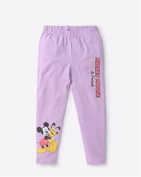Buy Mickey Mouse Print Leggings With Elasticated Waist Online At Best
