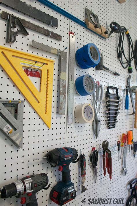 Our selection of tool storage systems will provide a place to store and organize your. How to create a Pegboard organization wall - Sawdust Girl®