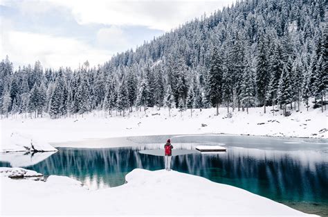 Free Images Landscape Tree Water Nature Wilderness Person Snow