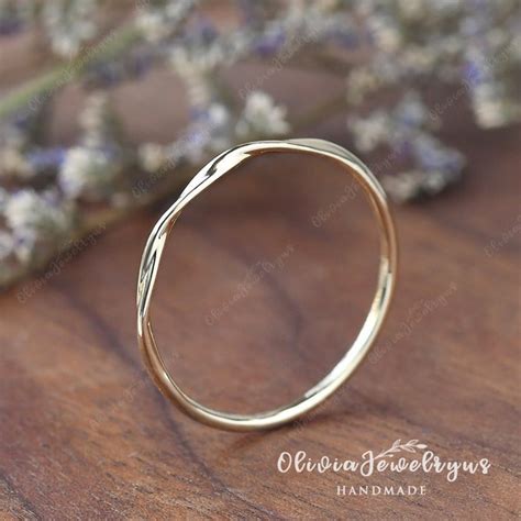 Twisted Wedding Band Etsy