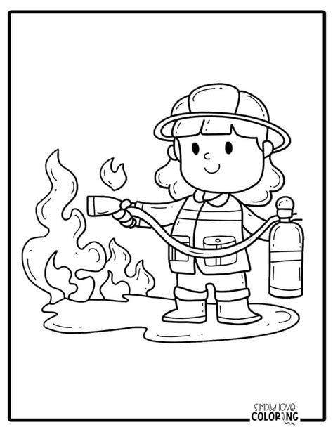 Firemen Coloring Pages Free PDF Printables Simply Love Coloring