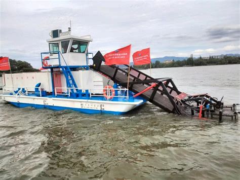 Keda River Lake Sea Aquatic Weed Cutting Dredger Harvester Trash Skimmer For Sale Water