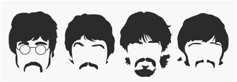 The Beatles Abbey Road Image Silhouette Help Beatles Faces Logo Hd