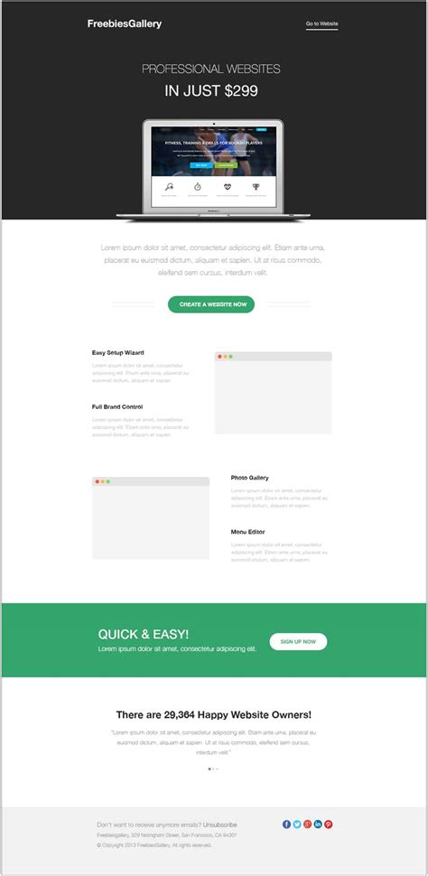 Free Email Newsletter Templates Psd Css Author