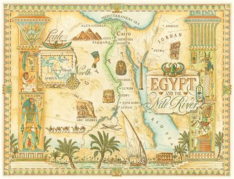 Dave Stevenson Map Illustrations Egipto Antiguo Egipto Egipto Dibujo