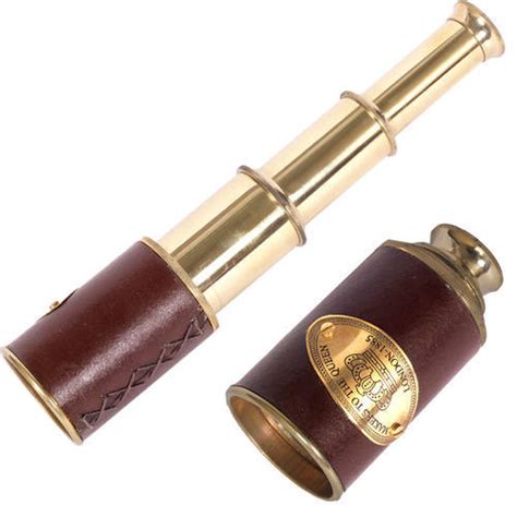 Golden And Brown Color Brass Telescope In Leather At Rs 400 In Jaipur