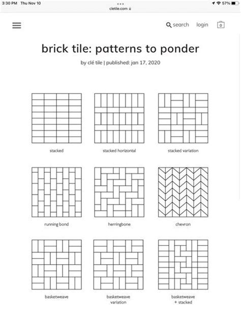 Brick Tile Patterns Tile Patterns Brick Tiles Pattern