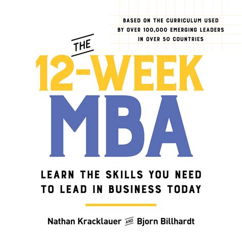 The 12 Week Mba By Bjorn Billhardt Hachette Book Group