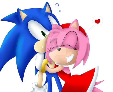 Sonic And Amy Love By Freeheart44 On Deviantart