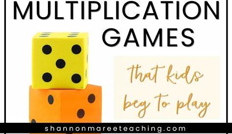 4th Grade Multiplication Games that Kids Beg to Play - Shannon Maree