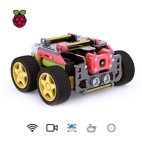 This means you can spend more time creating personalized, unique projects, transforming your hobby into a true passion. Adeept AWR 4WD WiFi Smart Robot Car Kit for Raspberry Pi 3 ...