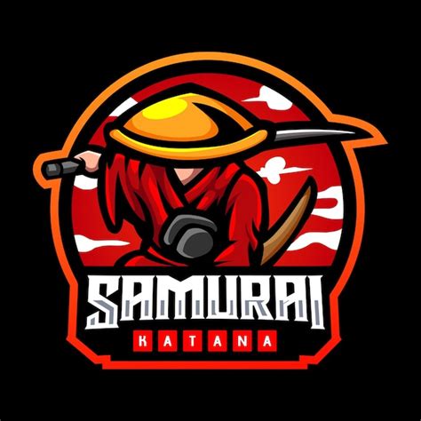 Premium Vector Samurai Mascot Esport Logo Design
