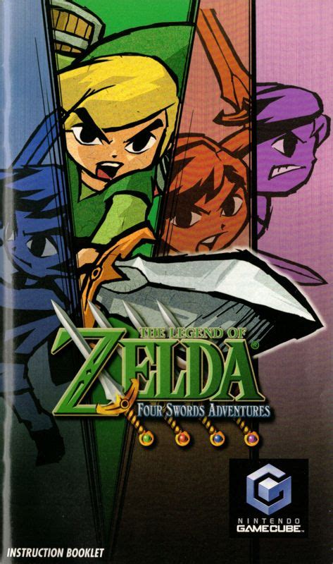 The Legend Of Zelda Four Swords Adventures Cover Or Packaging Material Mobygames