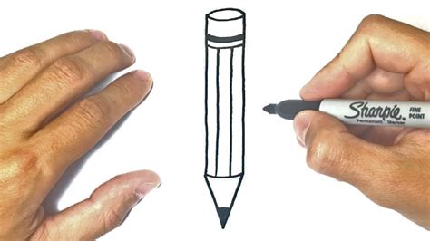 How To Draw A Pencil For Kids Pencil Easy Draw Tutorial