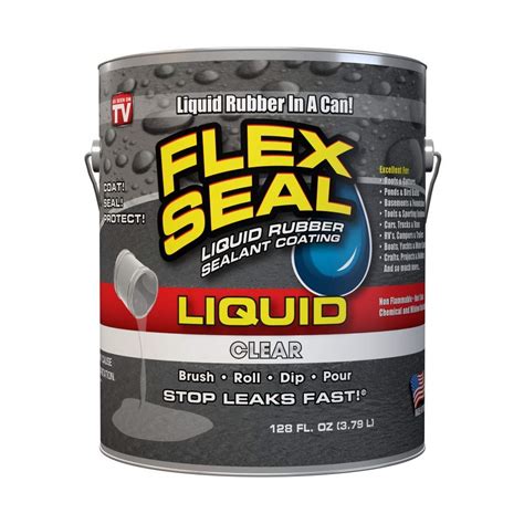 Buy Flex Seal Liquid 1 Gallon Clear Liquid Rubber Coating Sealant