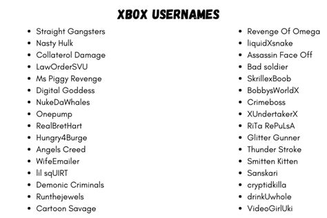 Xbox Usernames 150 Catchy And Cool Nicknames For Gaming 2024