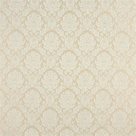 Ivory And White Two Toned Floral Brocade Upholstery Fabric By The Yard