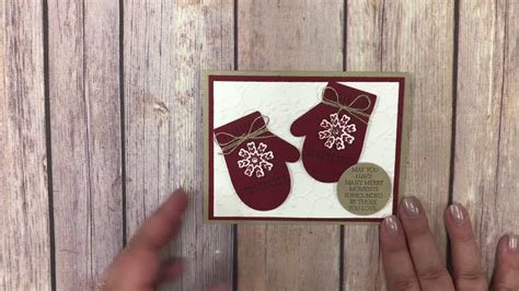 Using The Smitten Mittens Bundle By Stampin Up To Create A Fun Card