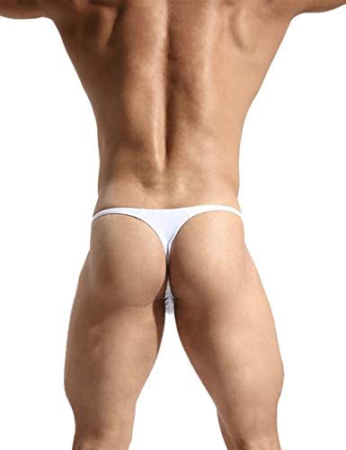 Azcode Mens T Back Thongs Sexy Low Rise G String Briefs Bulge Pouch Underwear White Pricepulse