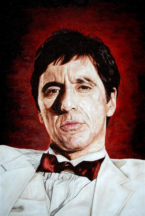 Al Pacino Scarface Painting By Mark Baker Pixels