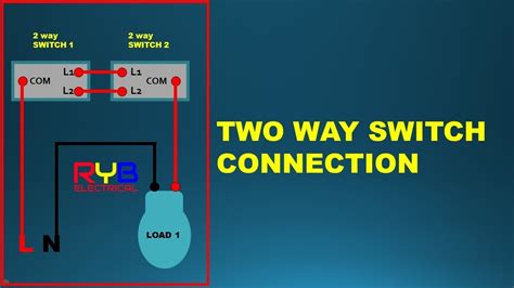 Two Way Switching Explained How Connection 2 Way Light Switch Hindi