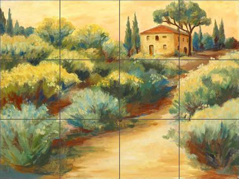Tuscan Yellow Broom Villa By Joanne Morris Margosian Ceramic Tile Mural